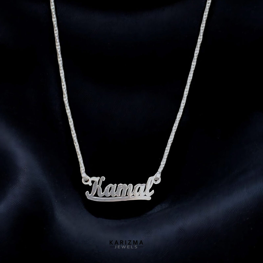 Customized Name necklace in Real Silver Unisex neck chain