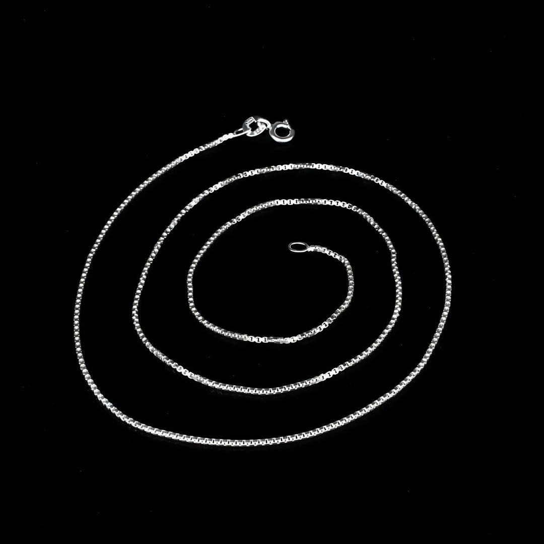 Indian style 925 Sterling Silver Light weight Unisex Neck Chain 18"