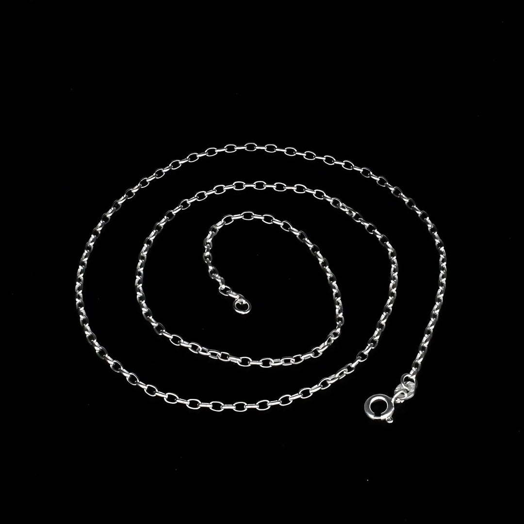 Indian style 925 Sterling Silver Unisex CABLE Neck Chain 18"