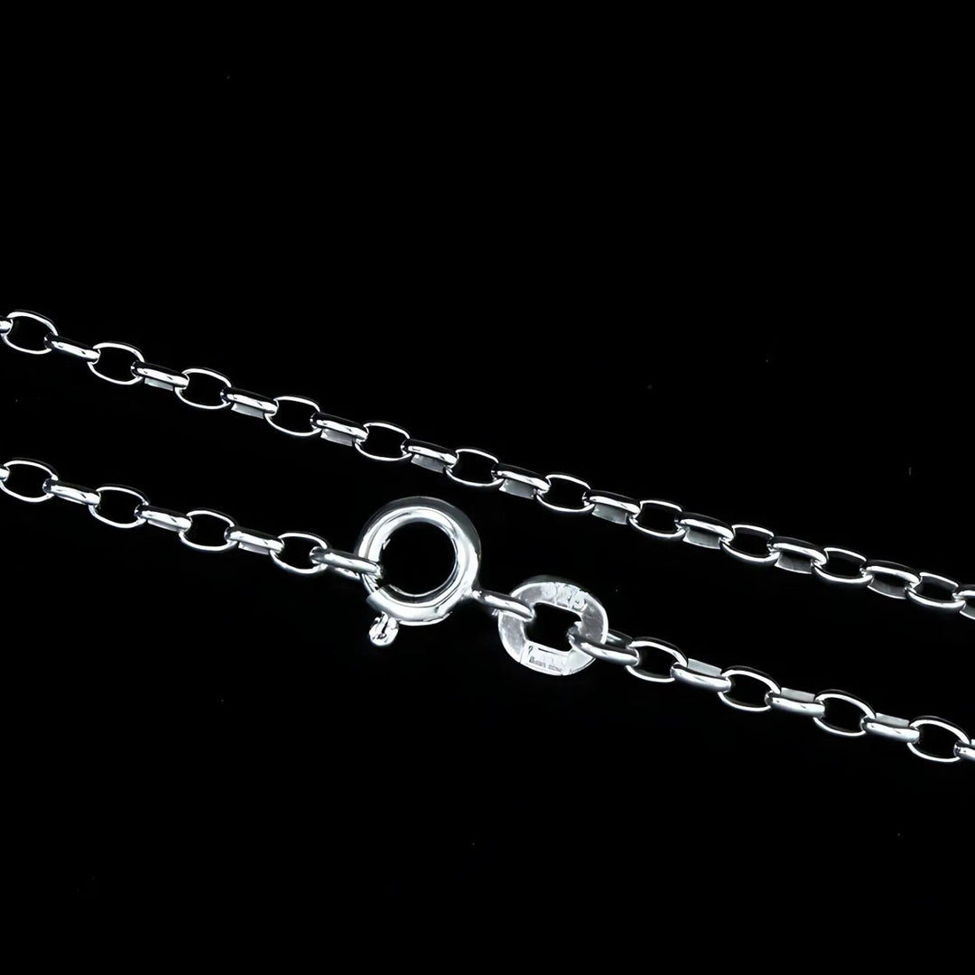 Indian style 925 Sterling Silver Unisex CABLE Neck Chain 18"