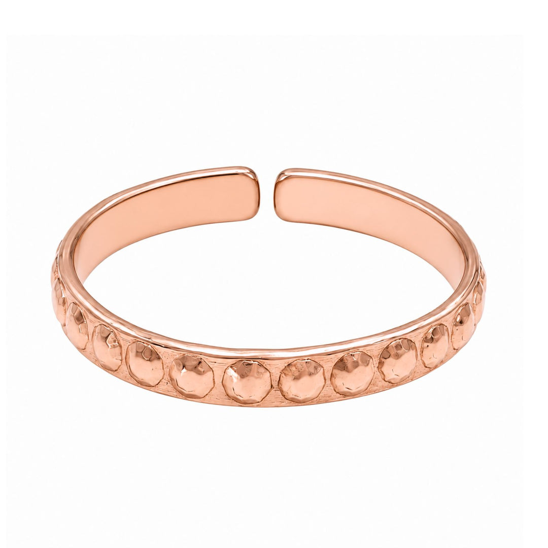 Indian Mystic Moon Pattern Pure Copper Cuff Kada Adjustable Bracelet