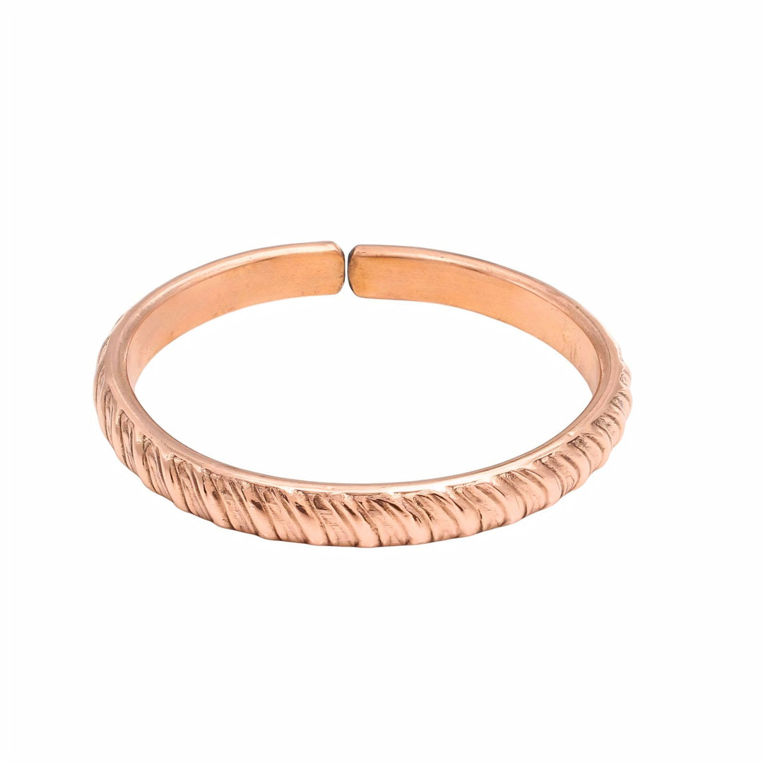Royal Rope Pattern Pure Copper Wrist Bracelet