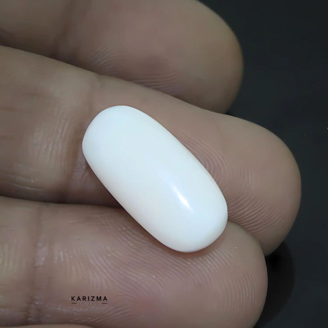 7.40Ct Natural White Coral Moonga Astrology Rashi Gemstone