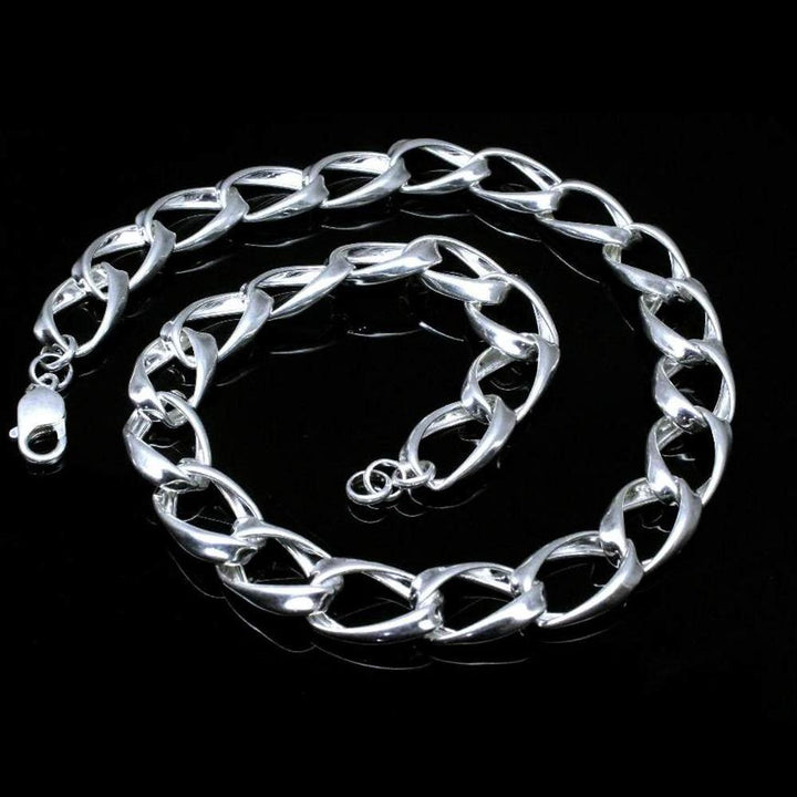 Real Silver Link Design Chain 20&quot; Neck chain