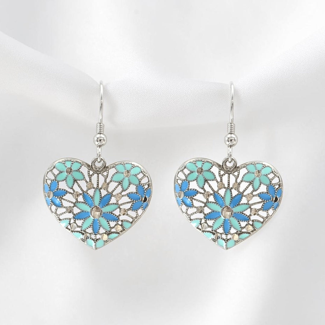925 Sterling Silver Love Drops Earrings