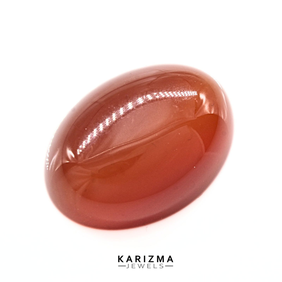 11.7Ct Natural Orange Agate (Hakik) Oval Gemstone