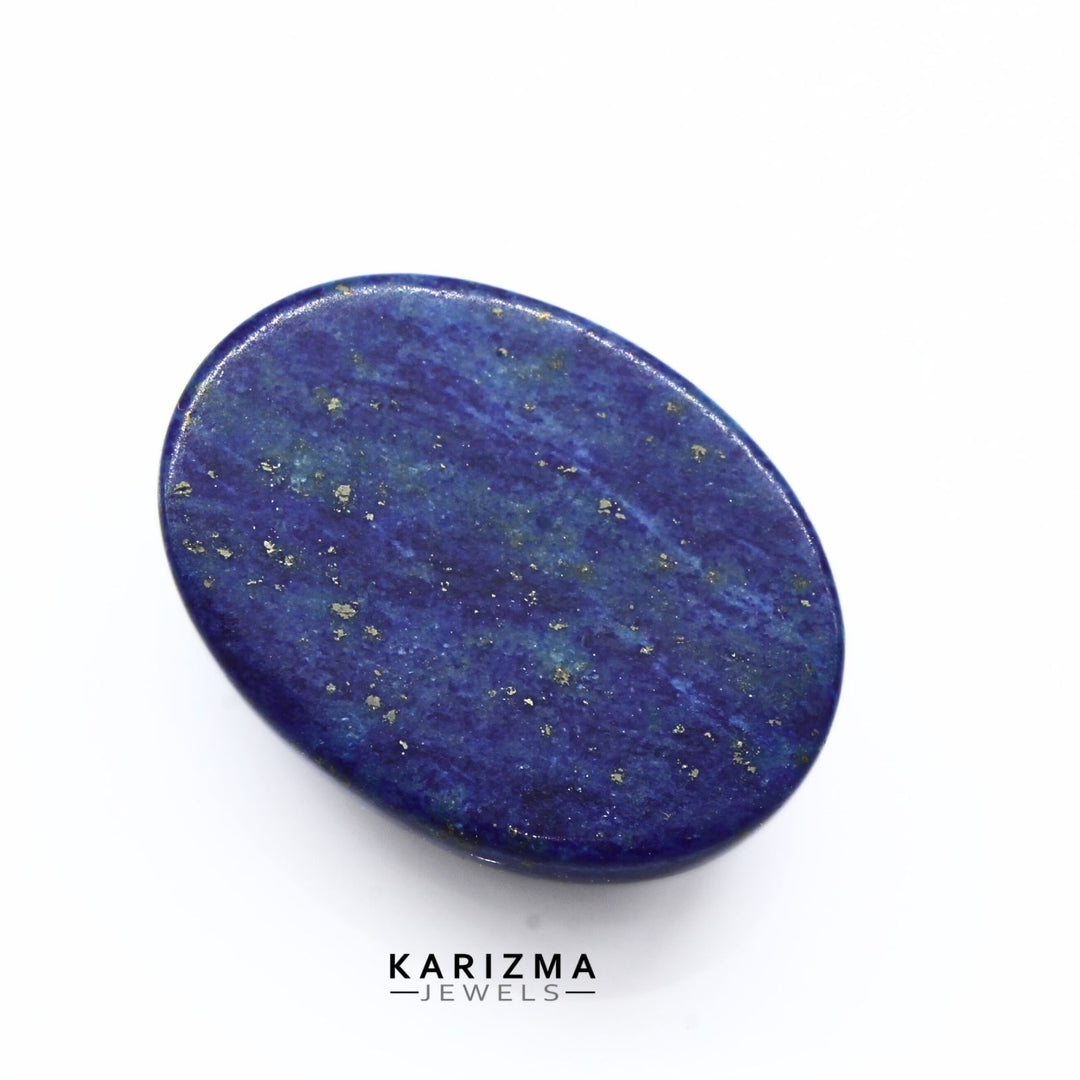 11.7Ct Natural Blue Untreated Lapis Lazuli Oval Cabochon Gemstone