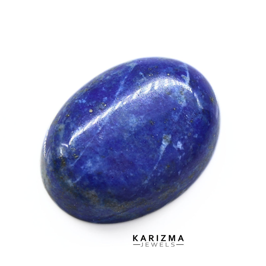 12.9Ct Natural Blue Untreated Lapis Lazuli Oval Cabochon Gemstone