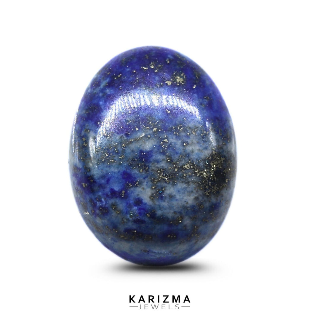 15.5Ct Natural Blue Untreated Lapis Lazuli Oval Cabochon Gemstone