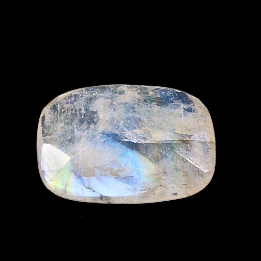 4.6Ct Natural Rainbow Moonstone Cushion Cut Gemstone