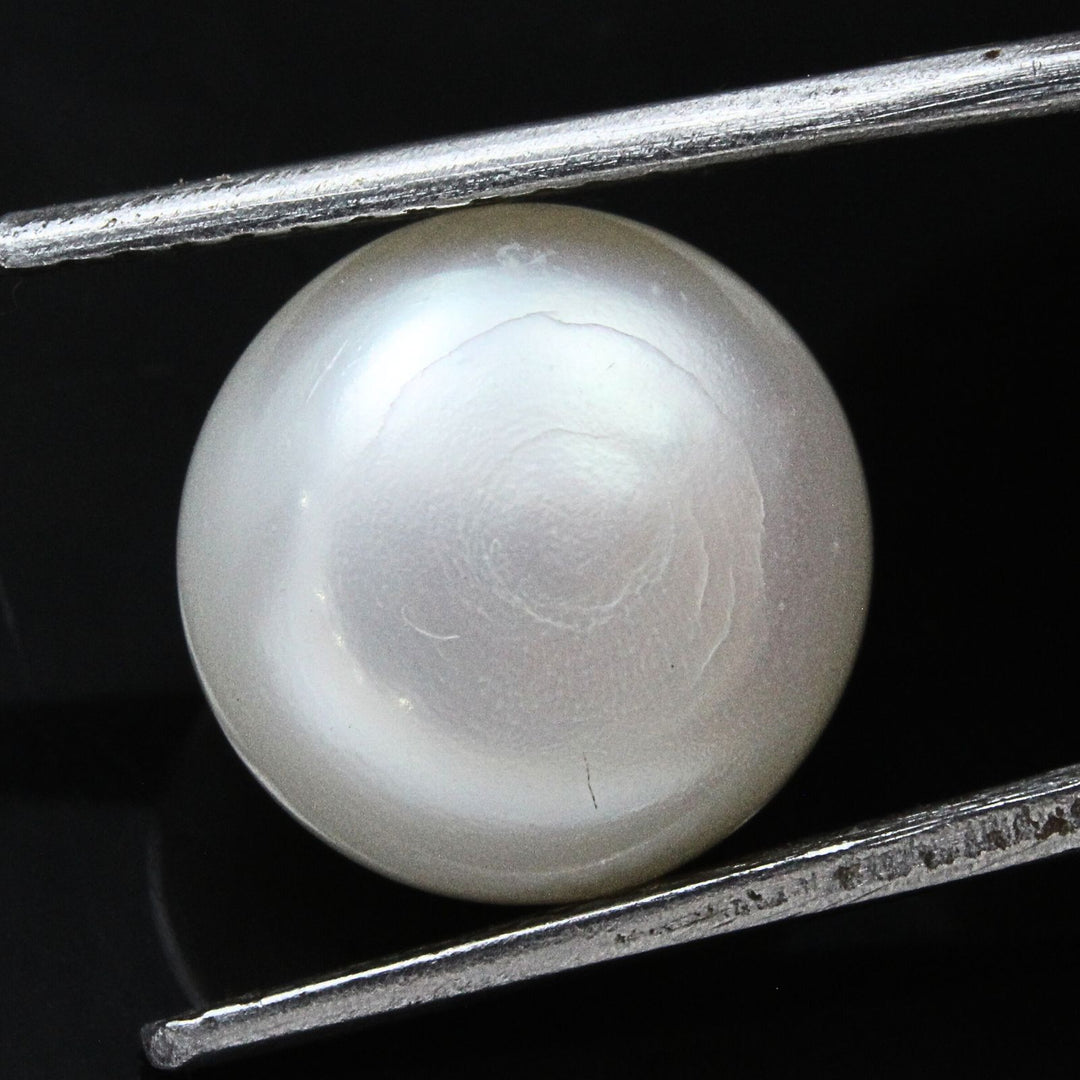 9.1Ct Natural Gemstone Real White Pearl for Moon