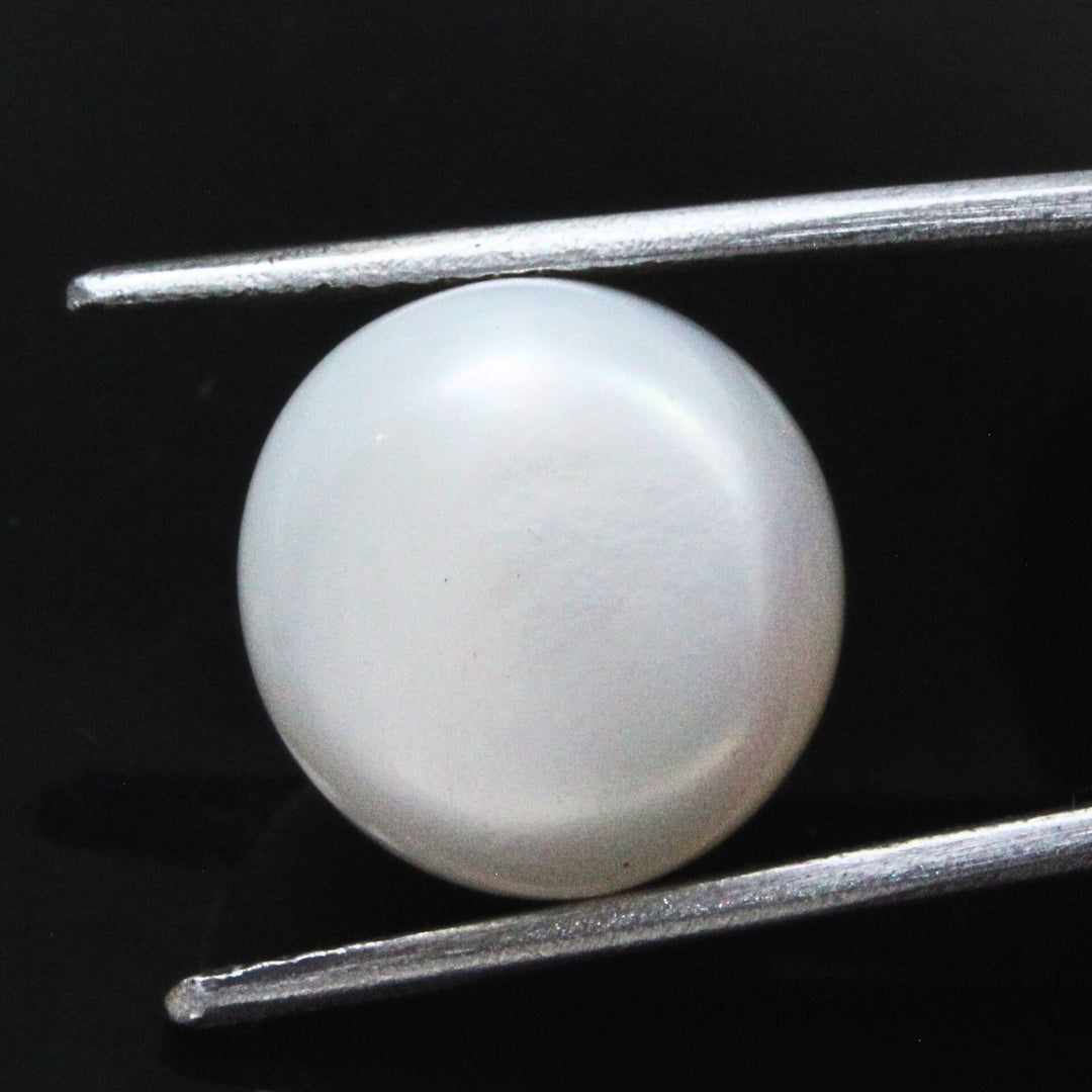 11.9Ct Natural Gemstone Real White Pearl for Moon