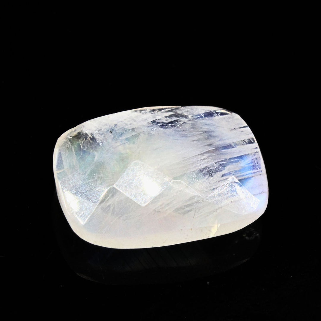 5.2Ct Natural Rainbow Moonstone Cushion Cut Gemstone