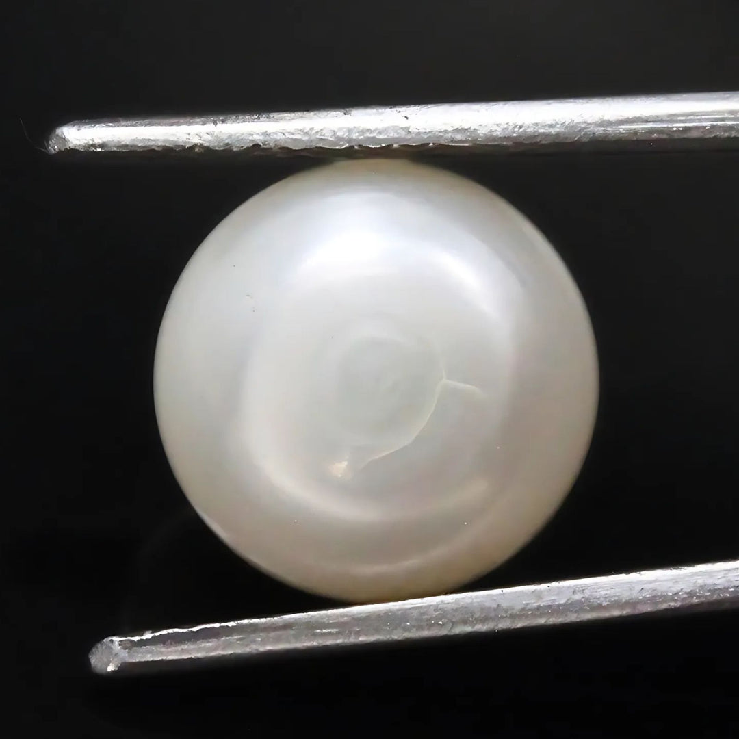 7.6Ct Natural Gemstone Real White Pearl for Moon
