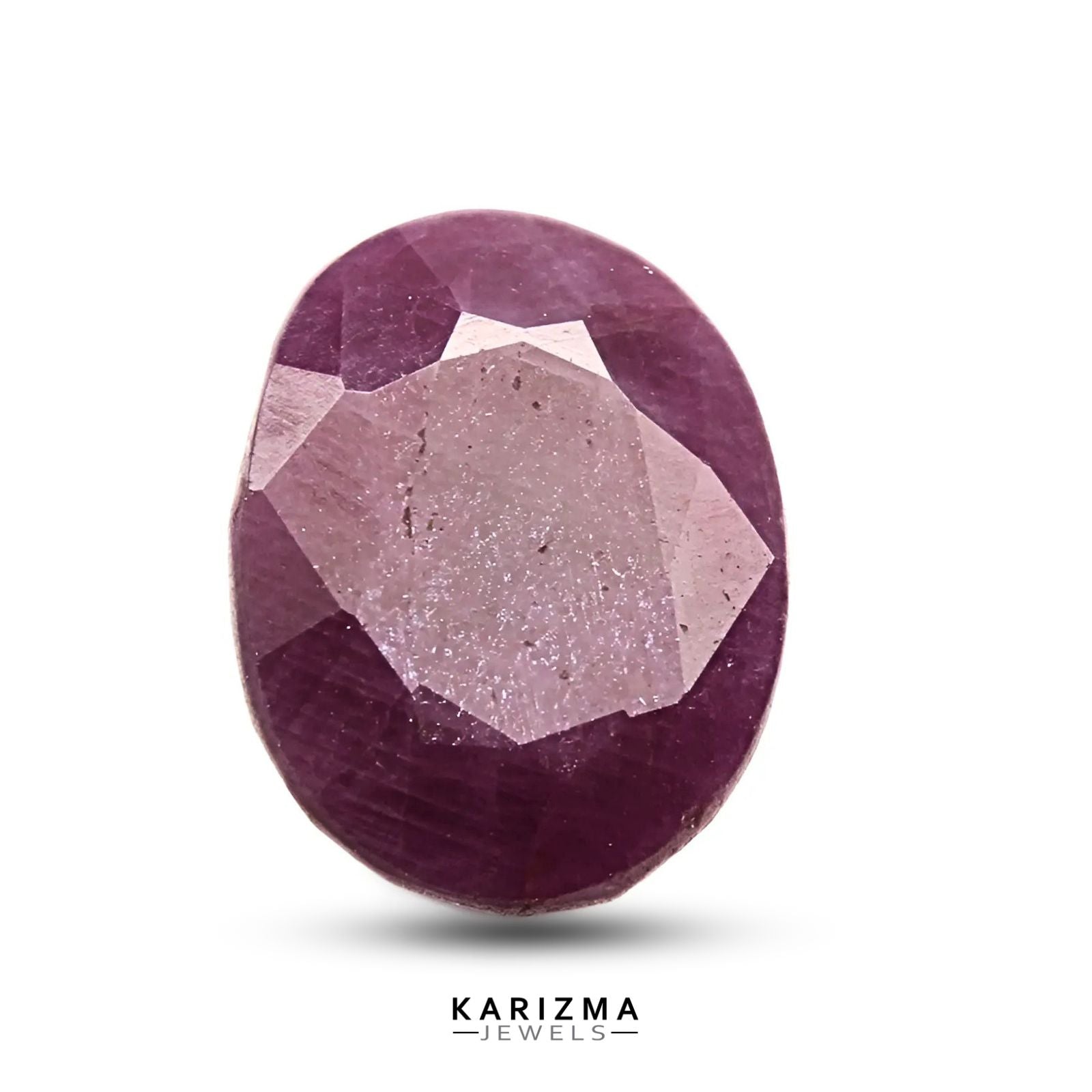 3.5Ct Natural Purplish Red untreated Ruby Oval Gemstone – Karizma