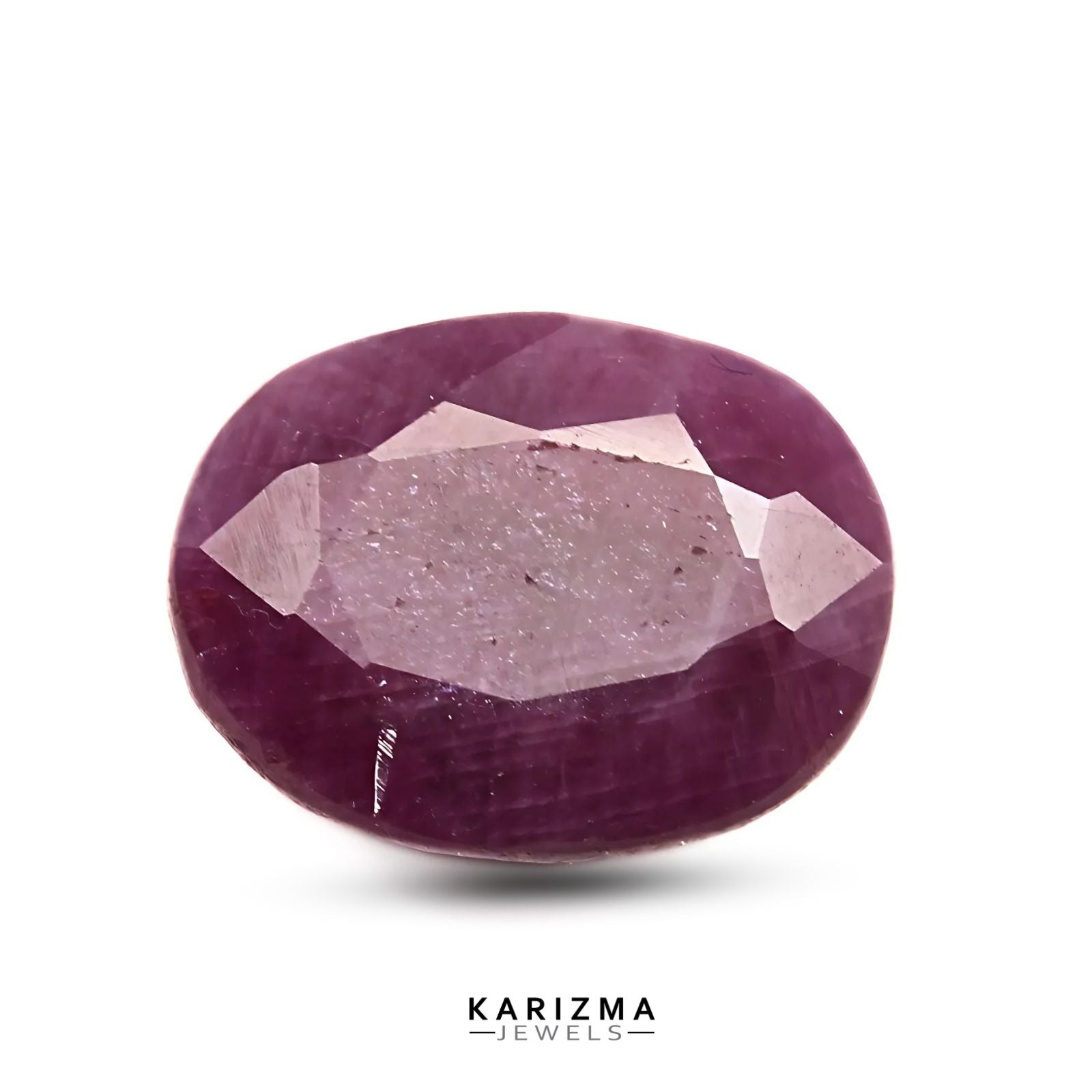 3.5Ct Natural Purplish Red untreated Ruby Oval Gemstone – Karizma