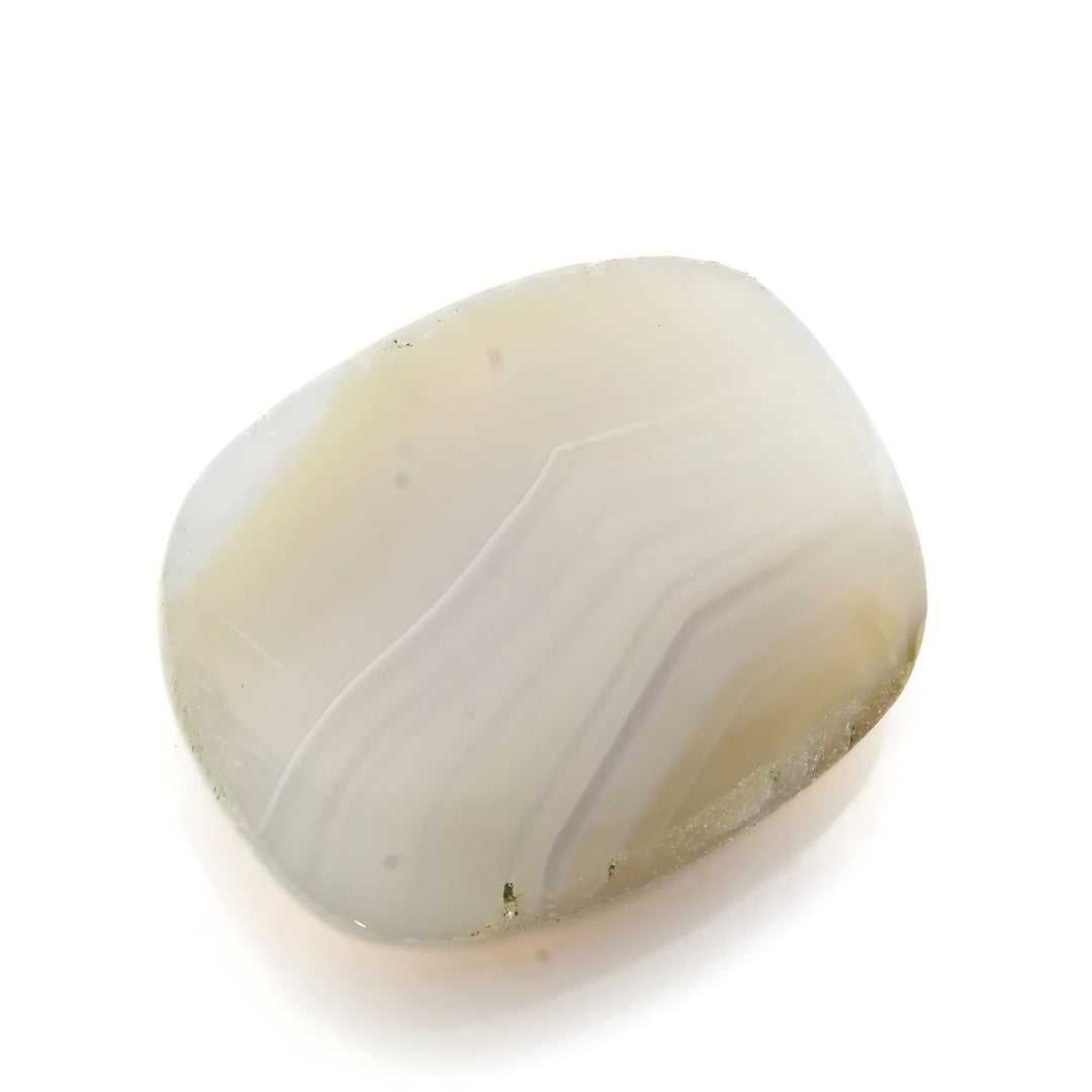 13.7Ct Natural White Agate Cushion Checker Cut Gemstone