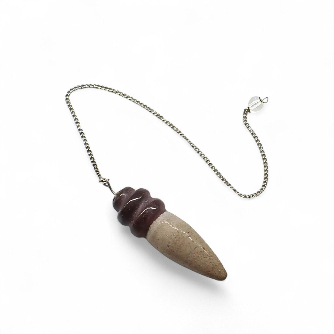75.6CT Natural Shiva Lingam Polished Point Pendulum Dowser Healing Reiki