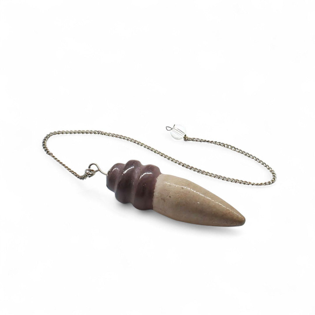 75.6CT Natural Shiva Lingam Polished Point Pendulum Dowser Healing Reiki