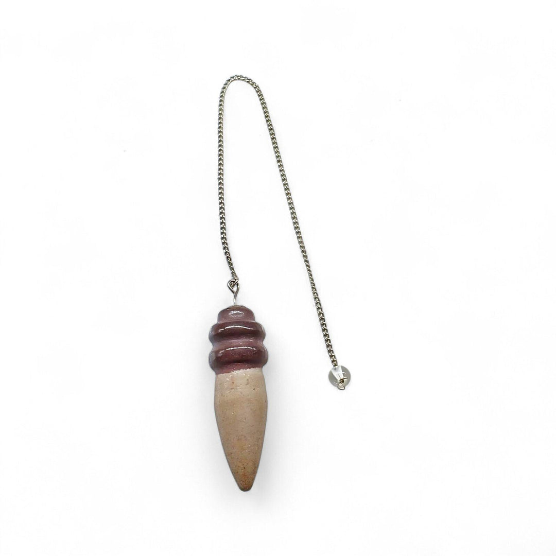 75.6CT Natural Shiva Lingam Polished Point Pendulum Dowser Healing Reiki