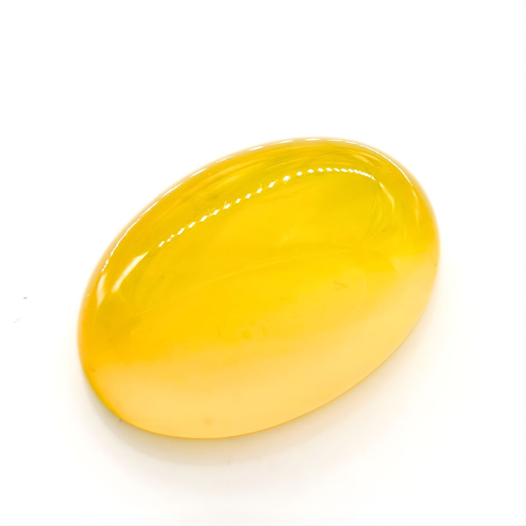 12Ct Natural Yellow Agate (Hakik) Oval Cut Polished Jewelry Stone