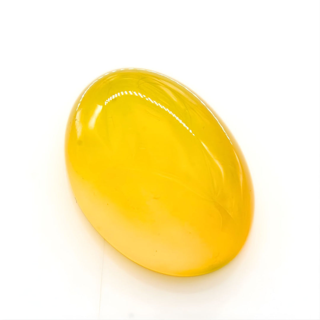 12Ct Natural Yellow Agate (Hakik) Oval Cut Polished Jewelry Stone