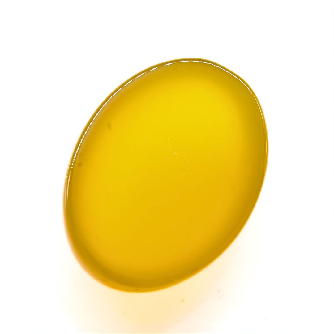 13.1Ct Natural Yellow Agate (Hakik) Oval Smooth Gemstone