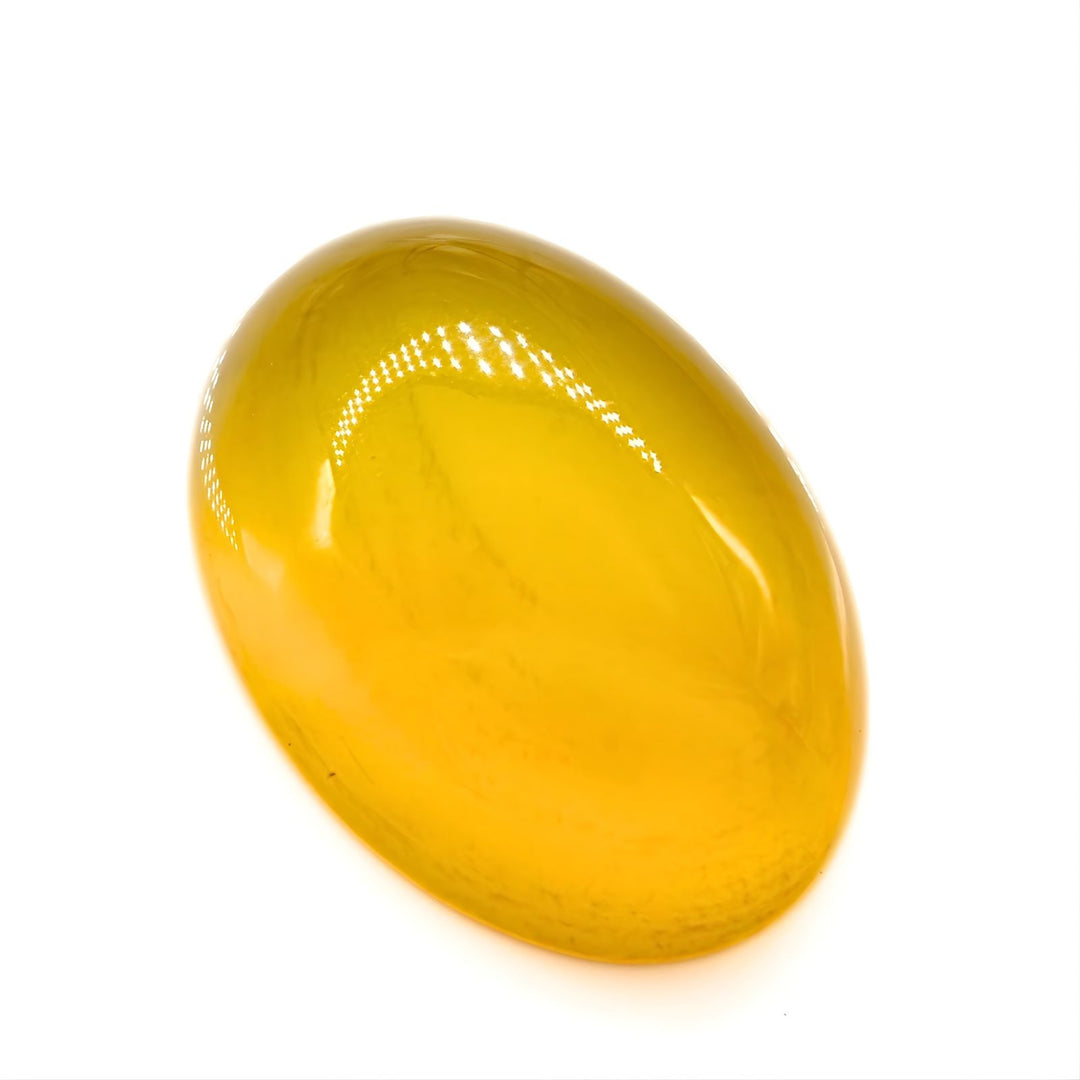12.5Ct Fine Quality Natural Yellow Agate (Hakik) Oval Gemstone