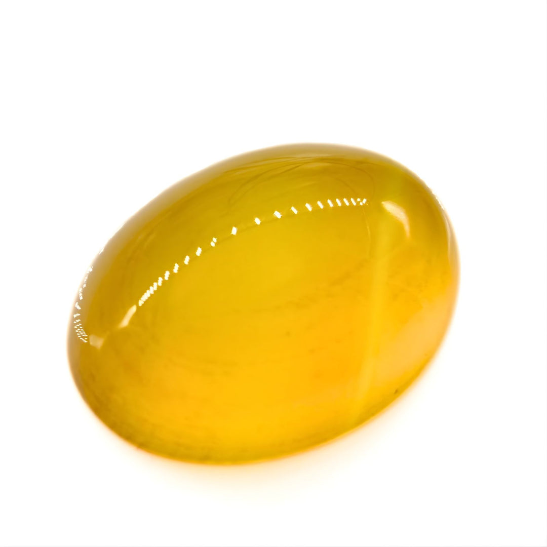 12.5Ct Fine Quality Natural Yellow Agate (Hakik) Oval Gemstone