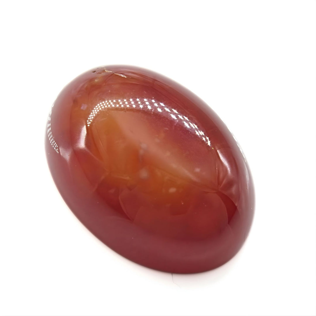 13.8Ct Natural Orange Agate (Hakik) Oval Gemstone