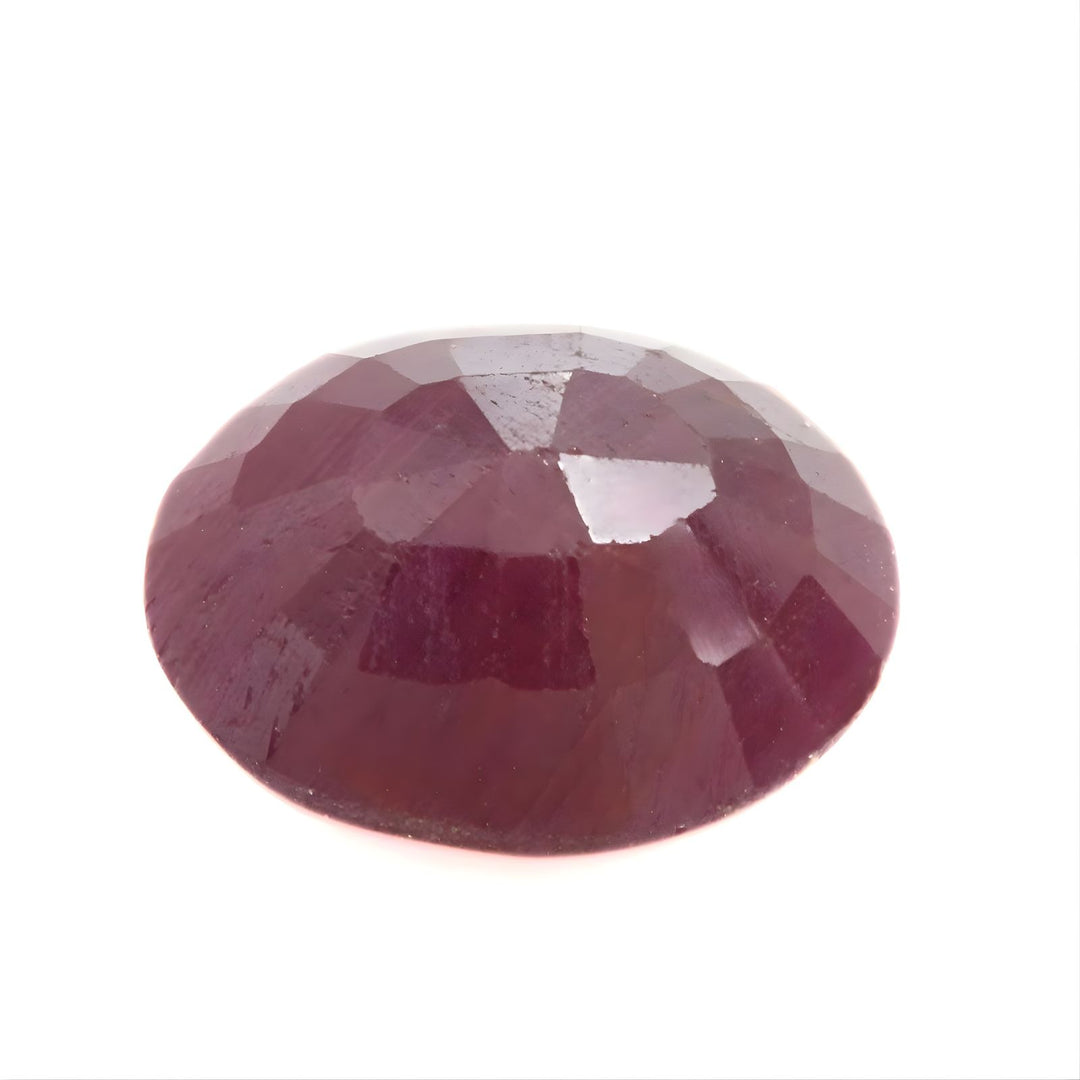 4.2Ct Natural Purplish Red Ruby (Manik) Oval Gemstone