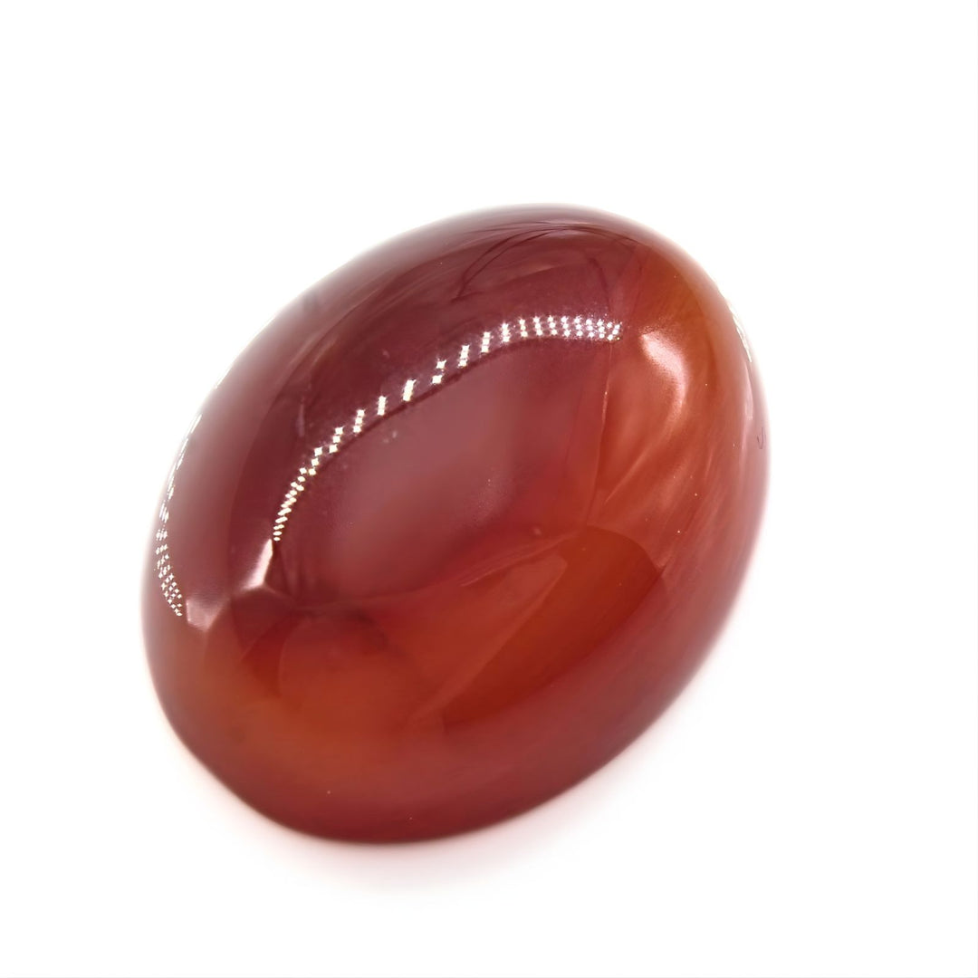 11.7Ct Natural Orange Agate (Hakik) Oval Gemstone