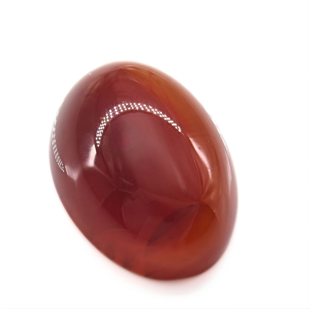 11.7Ct Natural Orange Agate (Hakik) Oval Gemstone