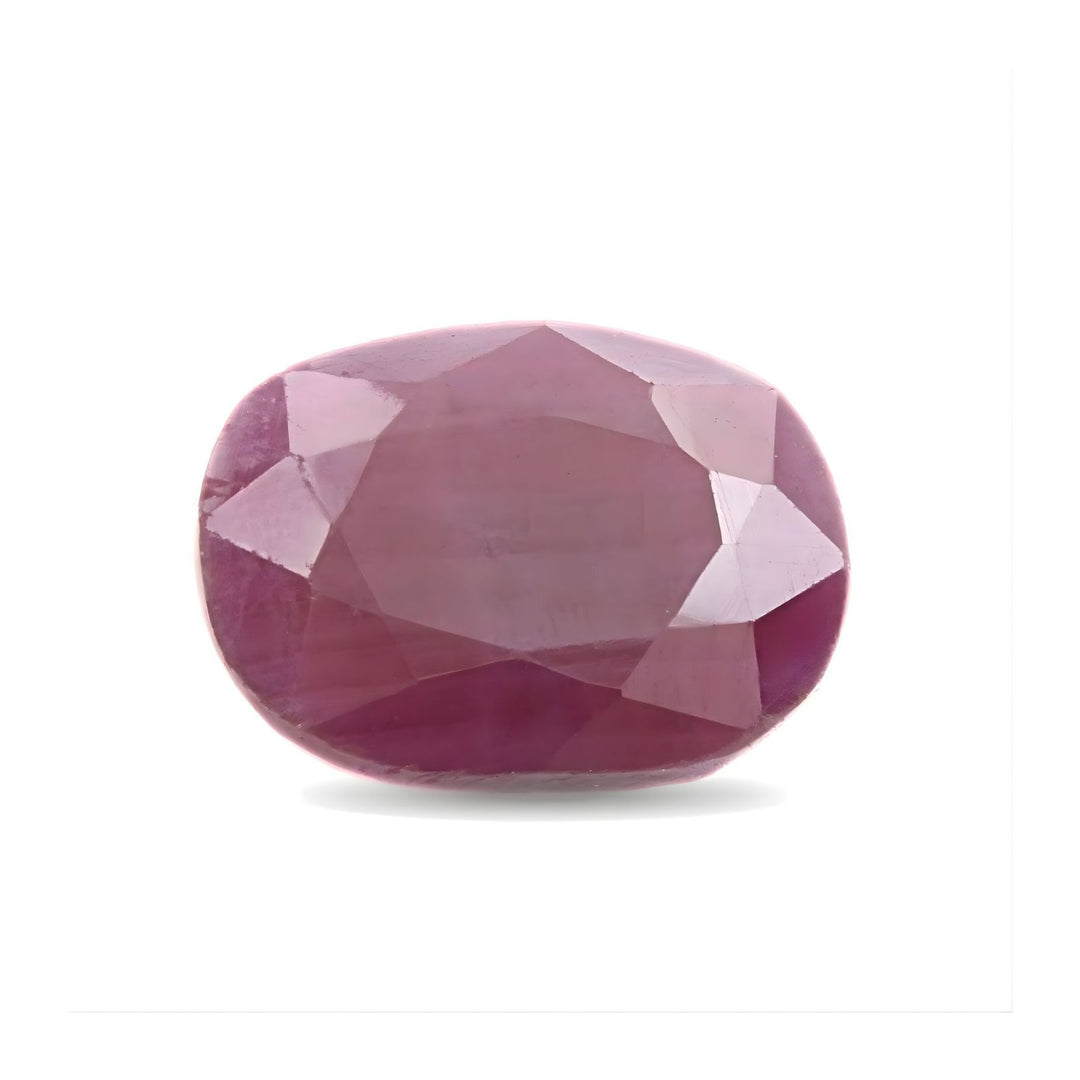 3.2Ct Natural Purplish Red Ruby (Manik) cushion Faceted Gemstone