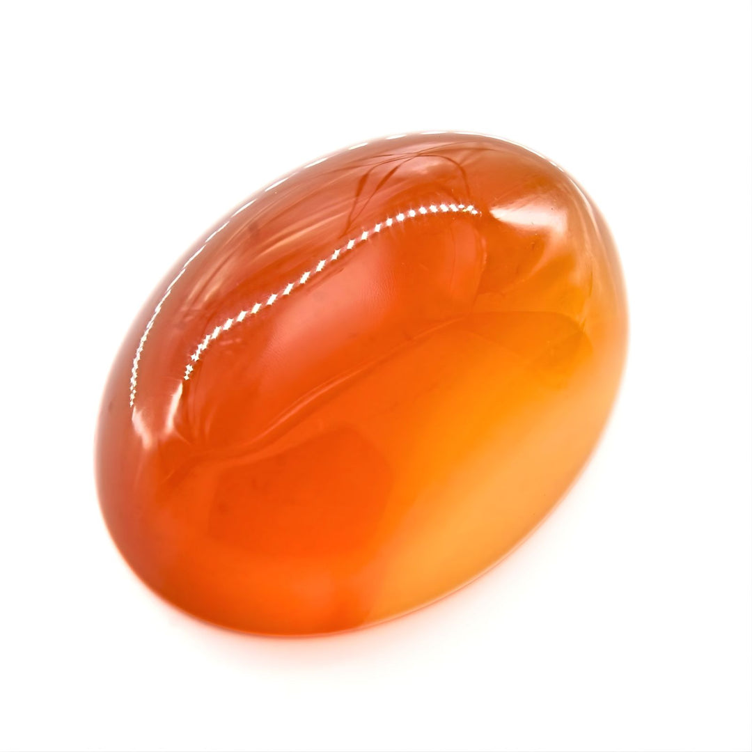 11.1Ct Natural Orange Agate (Hakik) Oval Gemstone