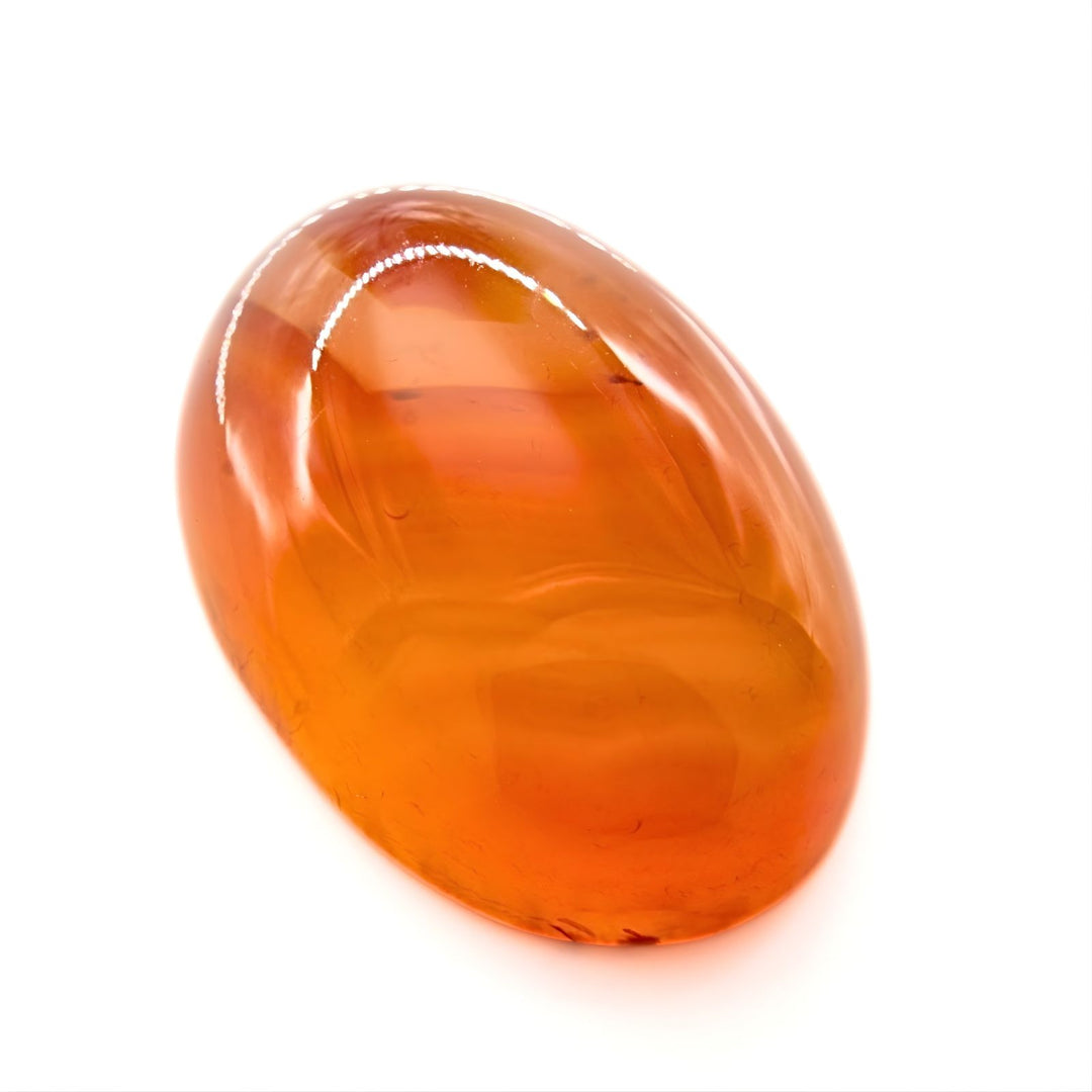 12.6Ct Natural Orange Agate (Hakik) Oval Gemstone