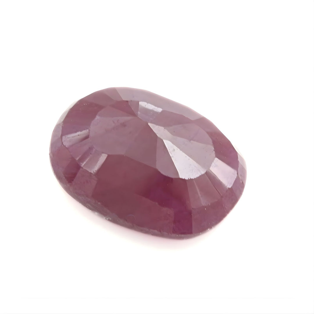 3.2Ct Natural Purplish Red Ruby (Manik) cushion Faceted Gemstone