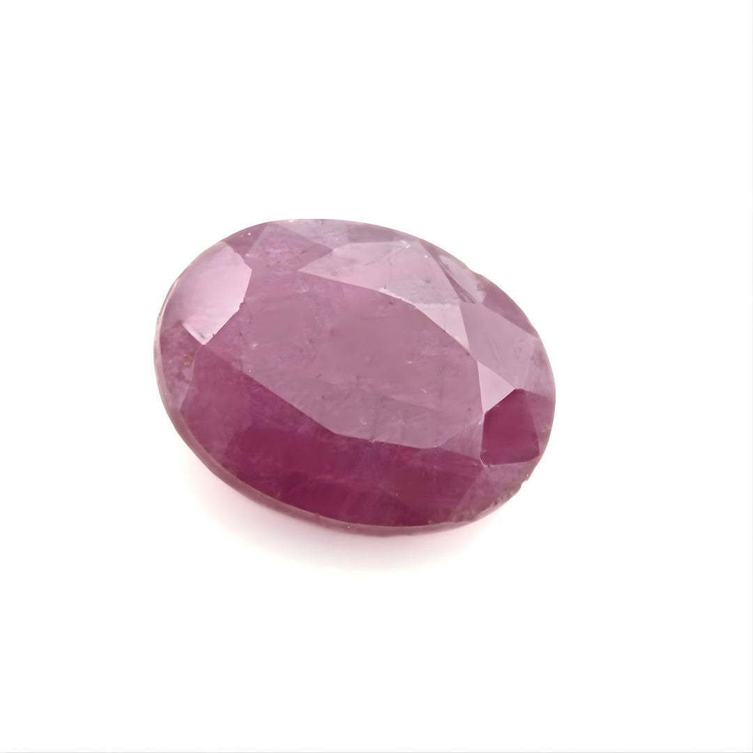 2Ct Natural Purplish Red Ruby (Manik) Oval Gemstone