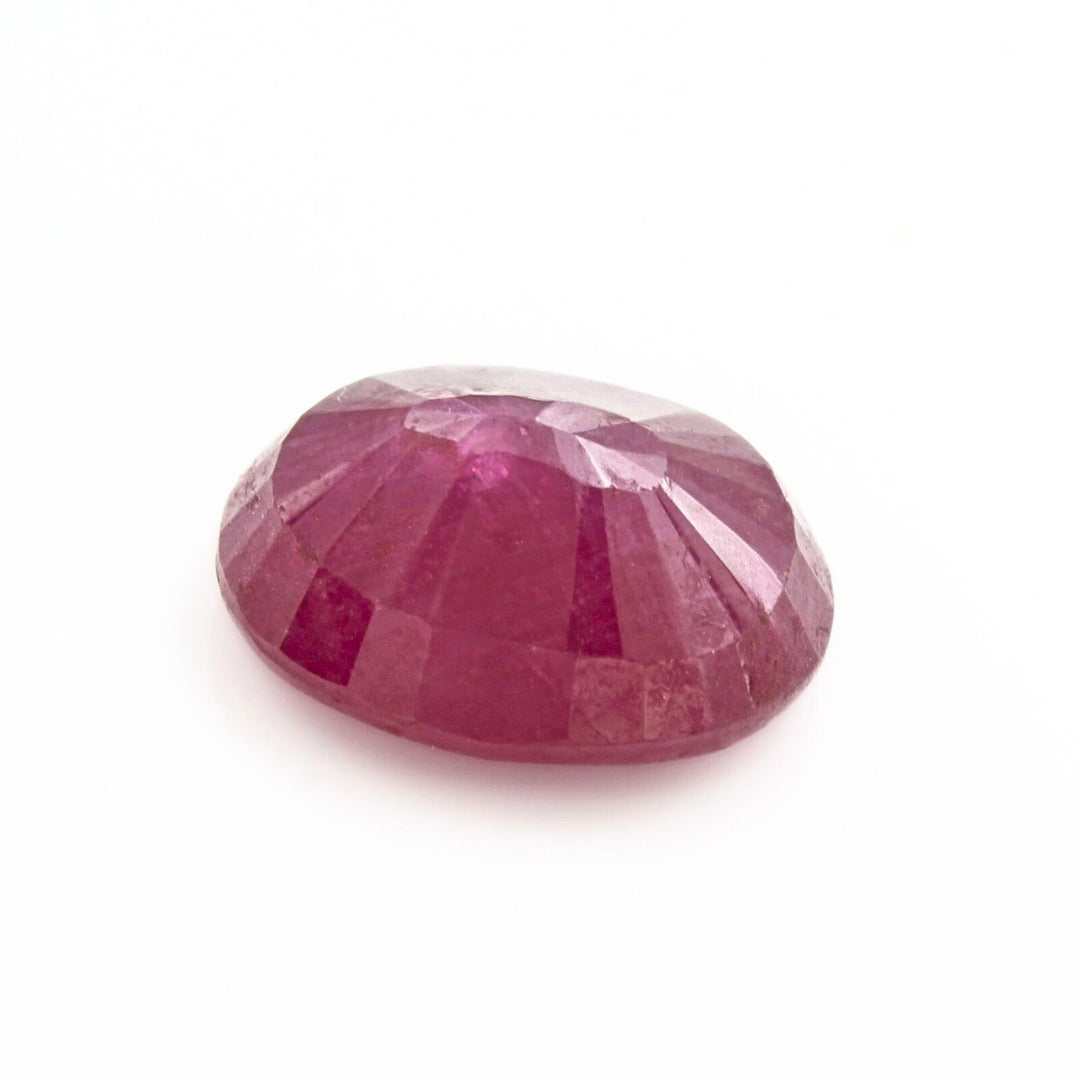 2Ct Natural Purplish Red Ruby (Manik) Oval Gemstone