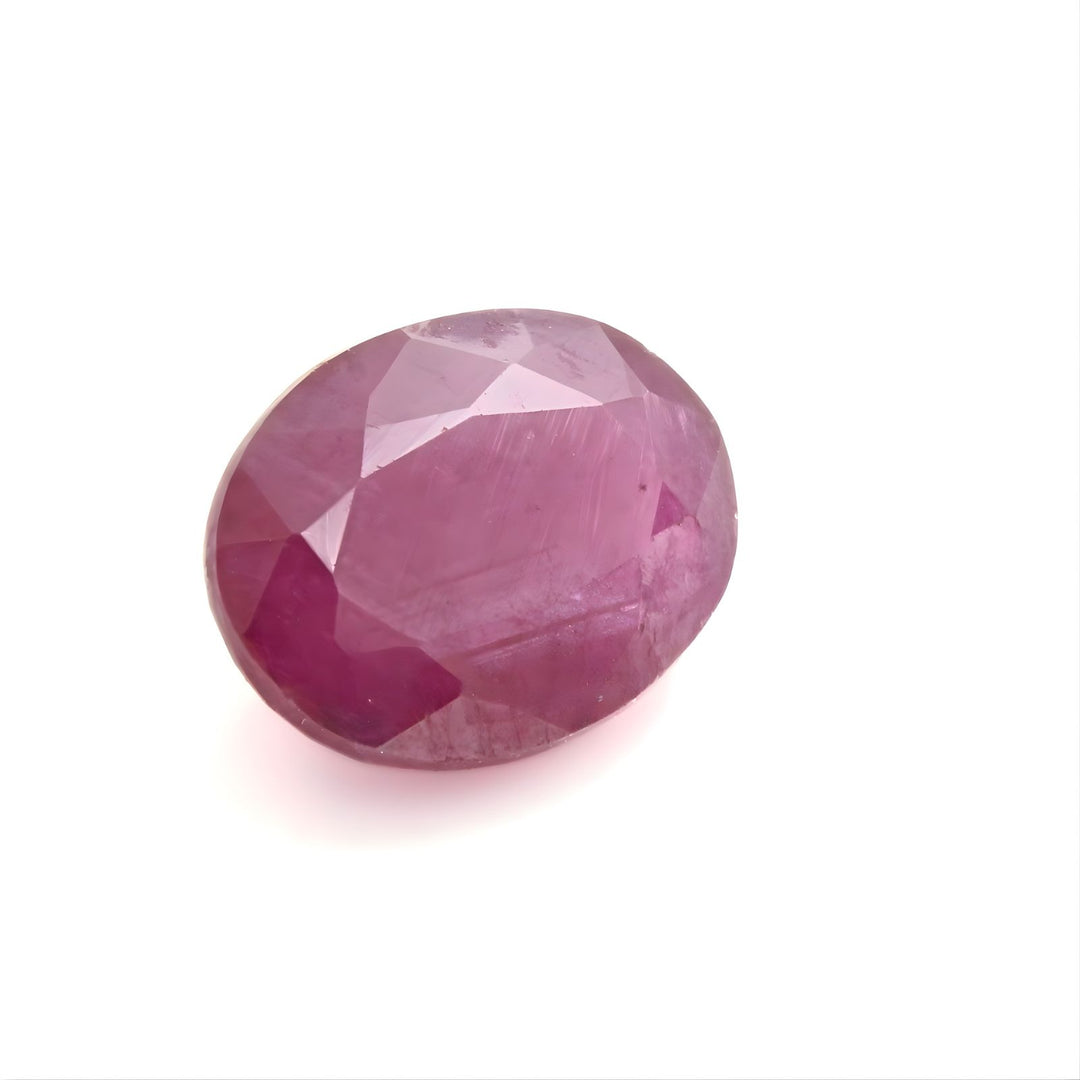 2.5Ct Natural Purplish Red Ruby (Manik) Oval Faceted Gemstone
