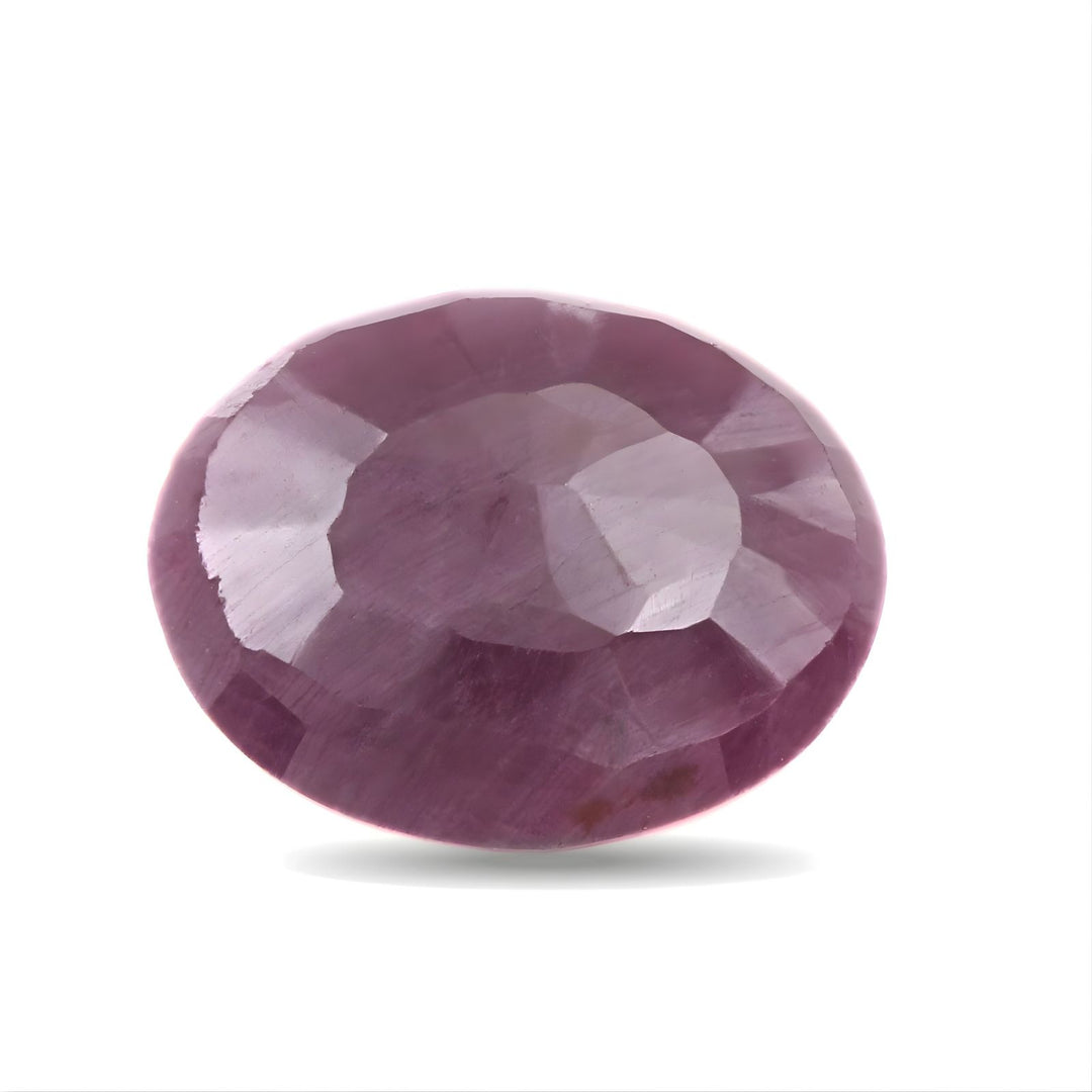 3.4Ct Natural Purplish Red Ruby (Manik) Oval Gemstone