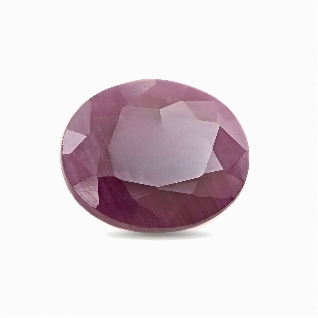 4.4Ct Natural Purplish Red Ruby (Manik) Oval Gemstone
