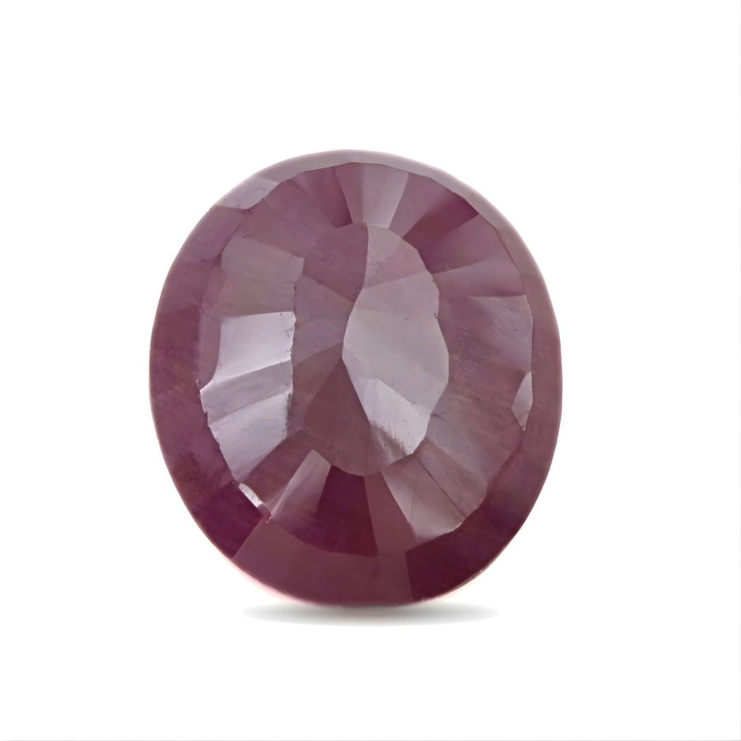 4.4Ct Natural Purplish Red Ruby (Manik) Oval Gemstone