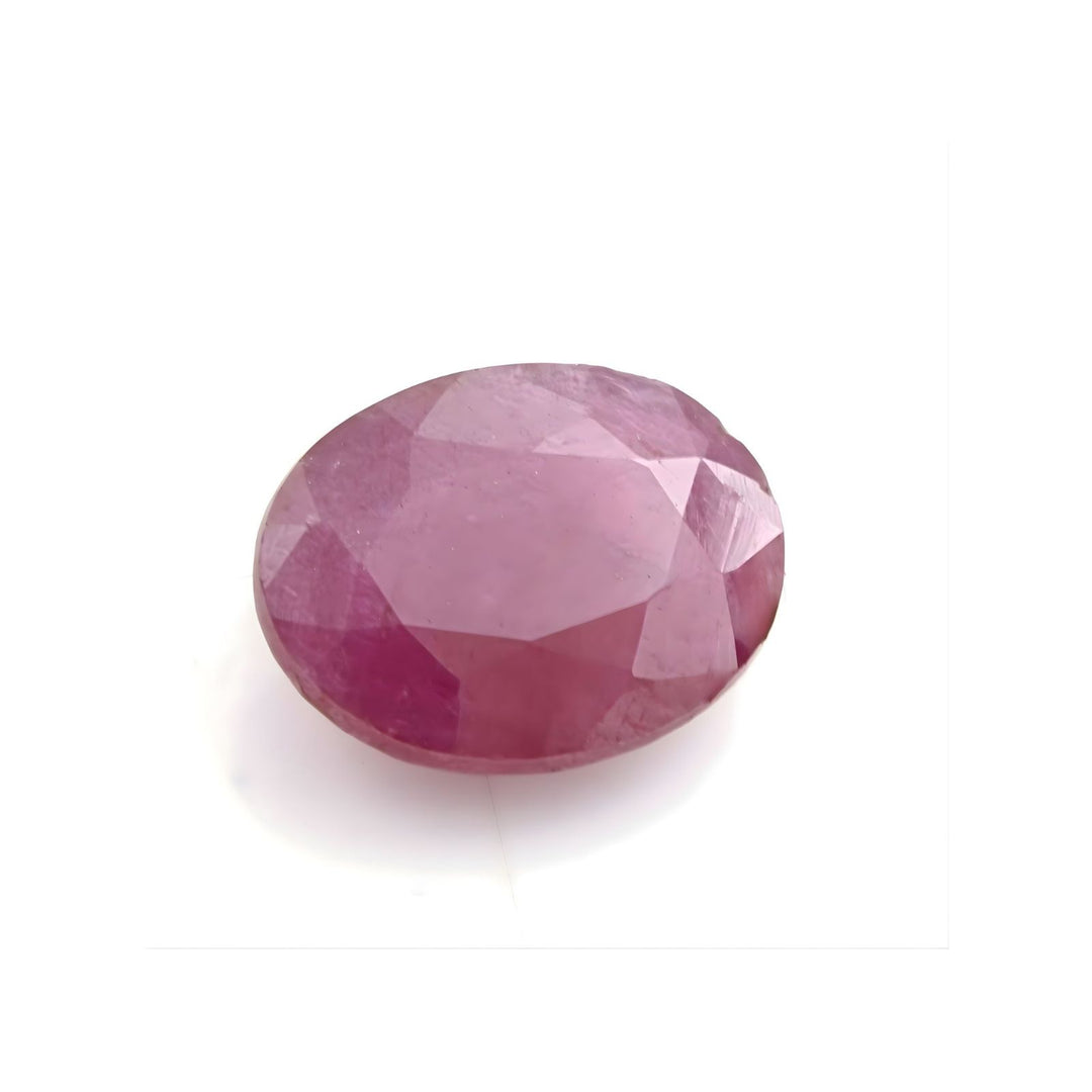 2.4Ct Natural Purplish Red Ruby (Manik) Oval Faceted Gemstone