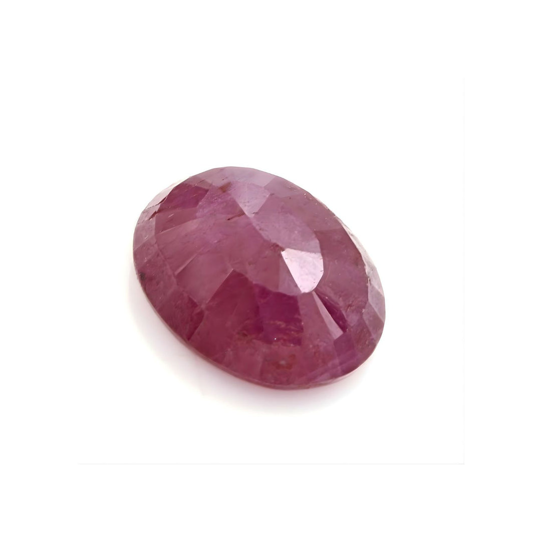 2.4Ct Natural Purplish Red Ruby (Manik) Oval Faceted Gemstone