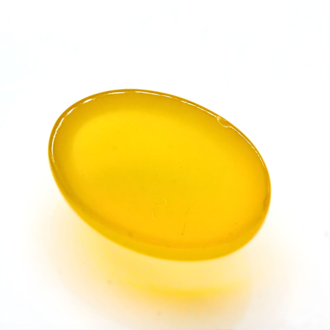12.7Ct Natural Yellow Agate (Hakik) Loose Gemstone for Jewelry Designers