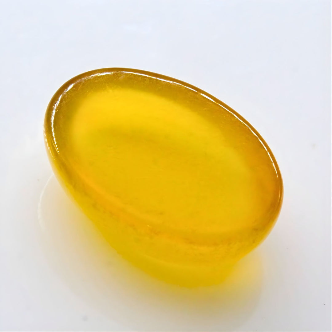 11.2Ct Natural Yellow Polished Agate Hakik Oval Shape