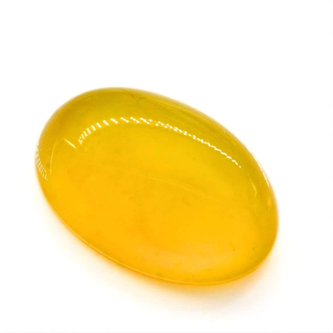 12Ct Luxury Quality Natural Yellow Agate (Hakik) Oval Gemstone