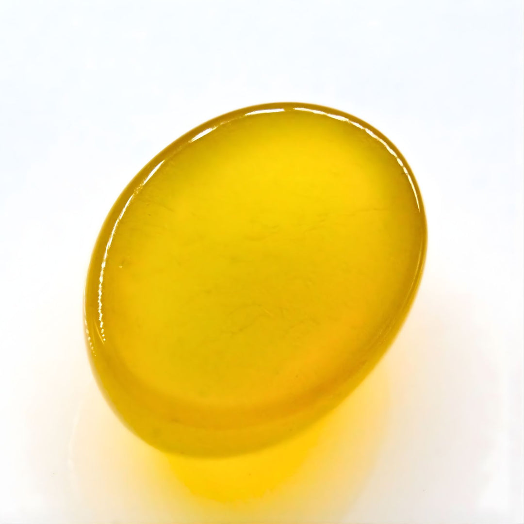 12Ct Luxury Quality Natural Yellow Agate (Hakik) Oval Gemstone