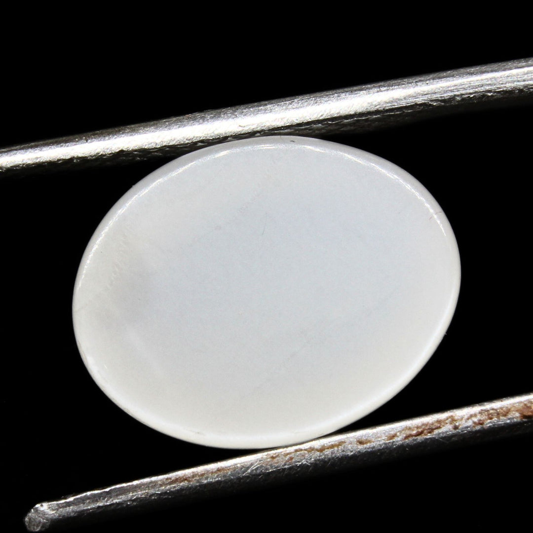 5.2Ct Natural Cloudy white Moonstone Oval Rashi Gemstone